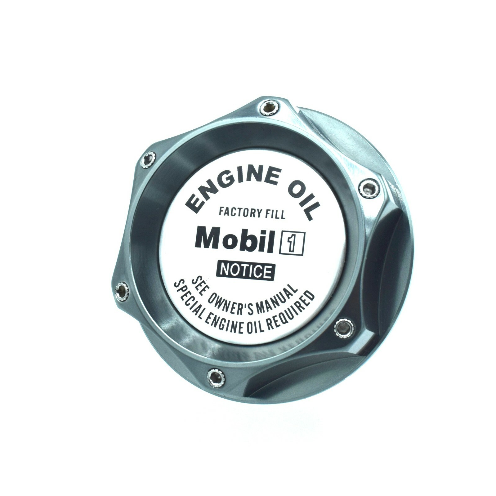 Cap Filler Engine Silver Mobil 1 Emblem For Toyota Scion Lex