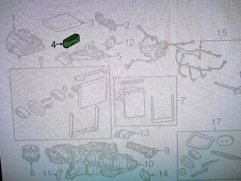 ACDelco-GM 13593248 Control module asm-HTR/AC 2015 Cadillac GMC Chevrolet Foto 4 de 4