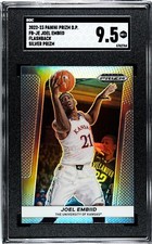 2022 Panini Prizm Draft Joel Embiid Flashback SILVER PRIZM SGC 9.5 MINT+