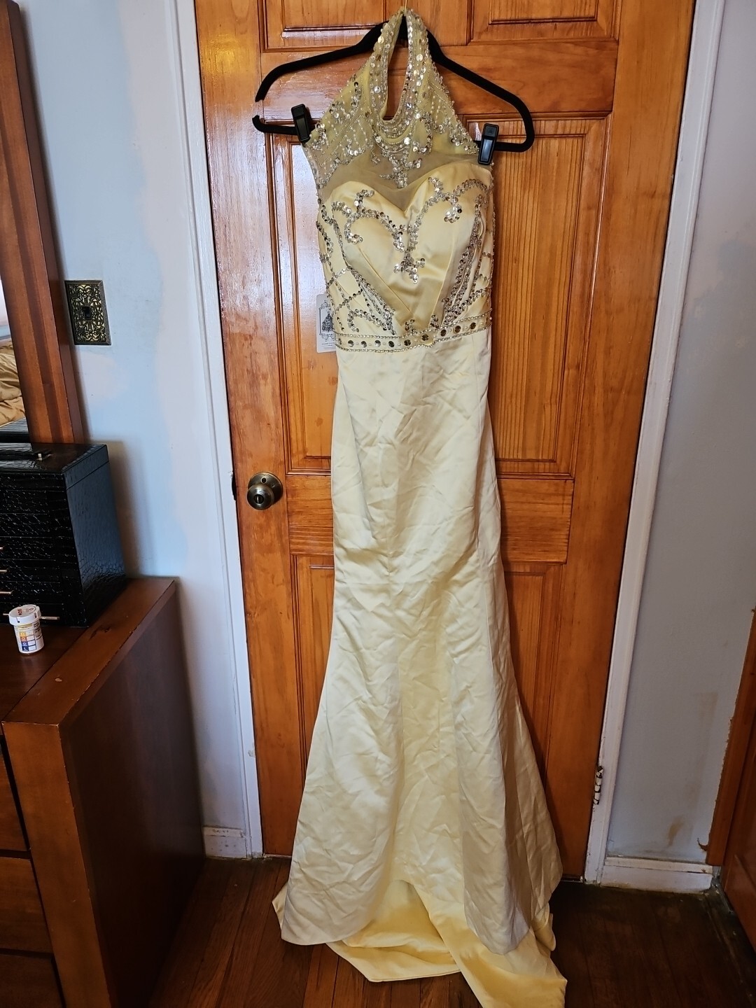 Prom, Graduation, Wedding Long  Dress Embellished Mermaid Size 10 NWT