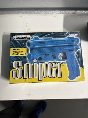 Nuby Sniper Virtual Gun vibration Action Controller PS1 Light GunCon PlayStation