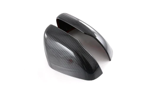 Par de tapas de tapa de espejo retrovisor lateral de fibra de carbono ABS para Kia Carnival 2021 2022 - Imagen 5 de 7