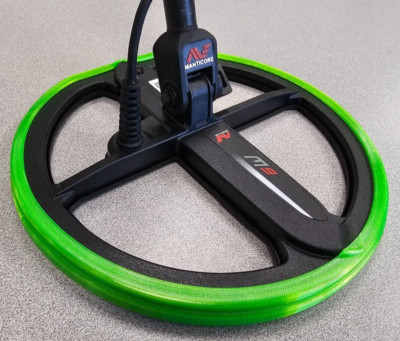 Minelab Manticore M9''  Coil Bumper - Completely Contoured Rubber Guard. ~T-Green