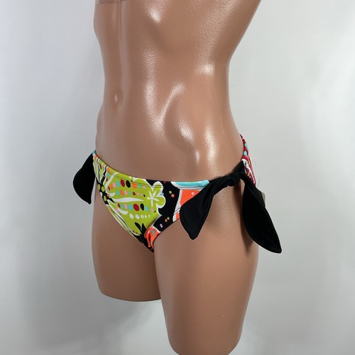Vintage Y2K Hobie Bikini Bottoms Medium Retro Tie Sides Psychedelic NEW NWT USA - Picture 8 of 10