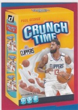 PAUL GEORGE Crunch Time 2020 Donruss Basketball Card CEREAL BOX INSERT Clippers!