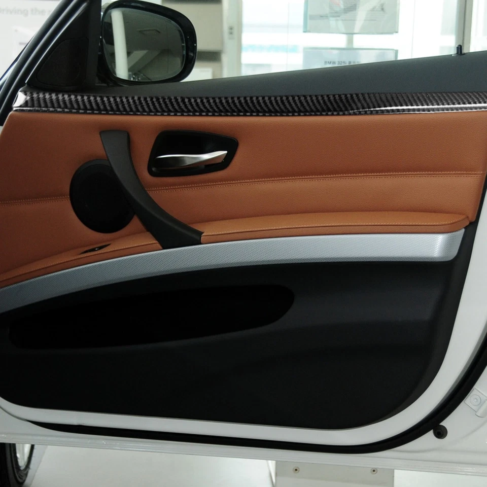 Real Carbon Fiber Interior Front Door Panel Cover For BMW 3 Series M3 E90 05-12 - Изображение 3 из 4