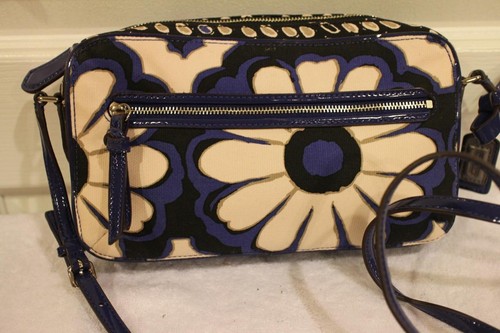 coach blue flower bag