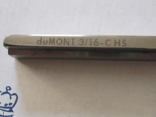 duMONT 3/16-C HS #22208 Keyway Broach Made In U.S.A.