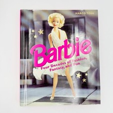 Barbie Four Decades Of Fashion, Fantasy, and Fun Hardcover Book DJ Vintage 1998