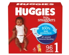 Huggies Little Snugglers Baby Disposable Diapers - Size 1 - 96ct