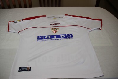 T-shirt Officiel Sevilla FC – Joma – Taille L – N°4 Squillaci – Publicité