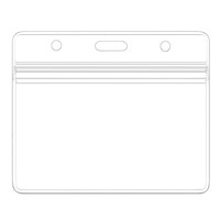 Horizontal Badge Holders Sealable Waterproof Clear Plastic Name Tag Id Card H... on sale Horizontal Badge Holders Sealable Waterproof Clear Plastic Name Tag Id Card H... on sale