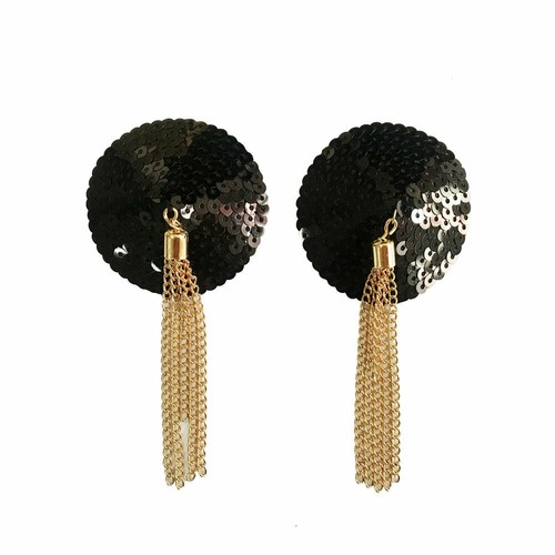 Sequin Star Tassel Breast Nipple Covers Pasties Party Christmas Self Adhesive - Picture 13 of 112