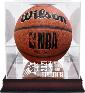 Phoenix Suns 2021 NBA Western Conference Champions Logo Mahogany Item#11409390