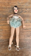 Mid Century 1950  s FLAGG Ballerina Doll Flexible Rubber