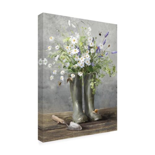 Canvas Wall Art - Danhui Nai 'Cottage Gardening I' Wall Art for Living Room, ... - Picture 4 of 4