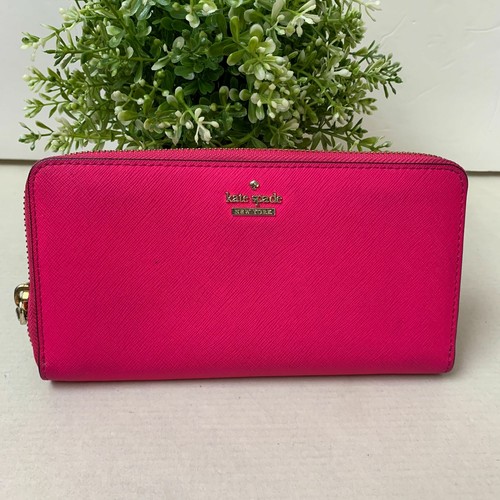 kate spade bright pink wallet