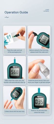 Uric Acid Monitor With 50/100pcs Test Strips&Lancets For Gout and High Uric Acid - Picture 19 of 22