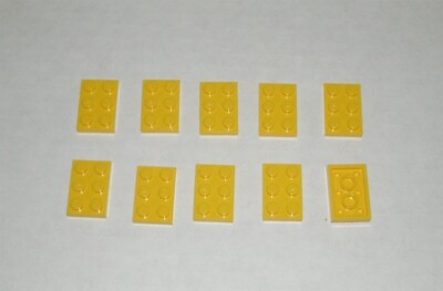LEGO NEW 2x3 Yellow Plate (10x) 302124 Brick 3021 | eBay