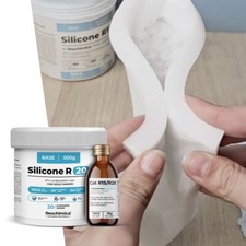 Gomma siliconica liquida da colata R 20, media durezza , calchi, bricolage