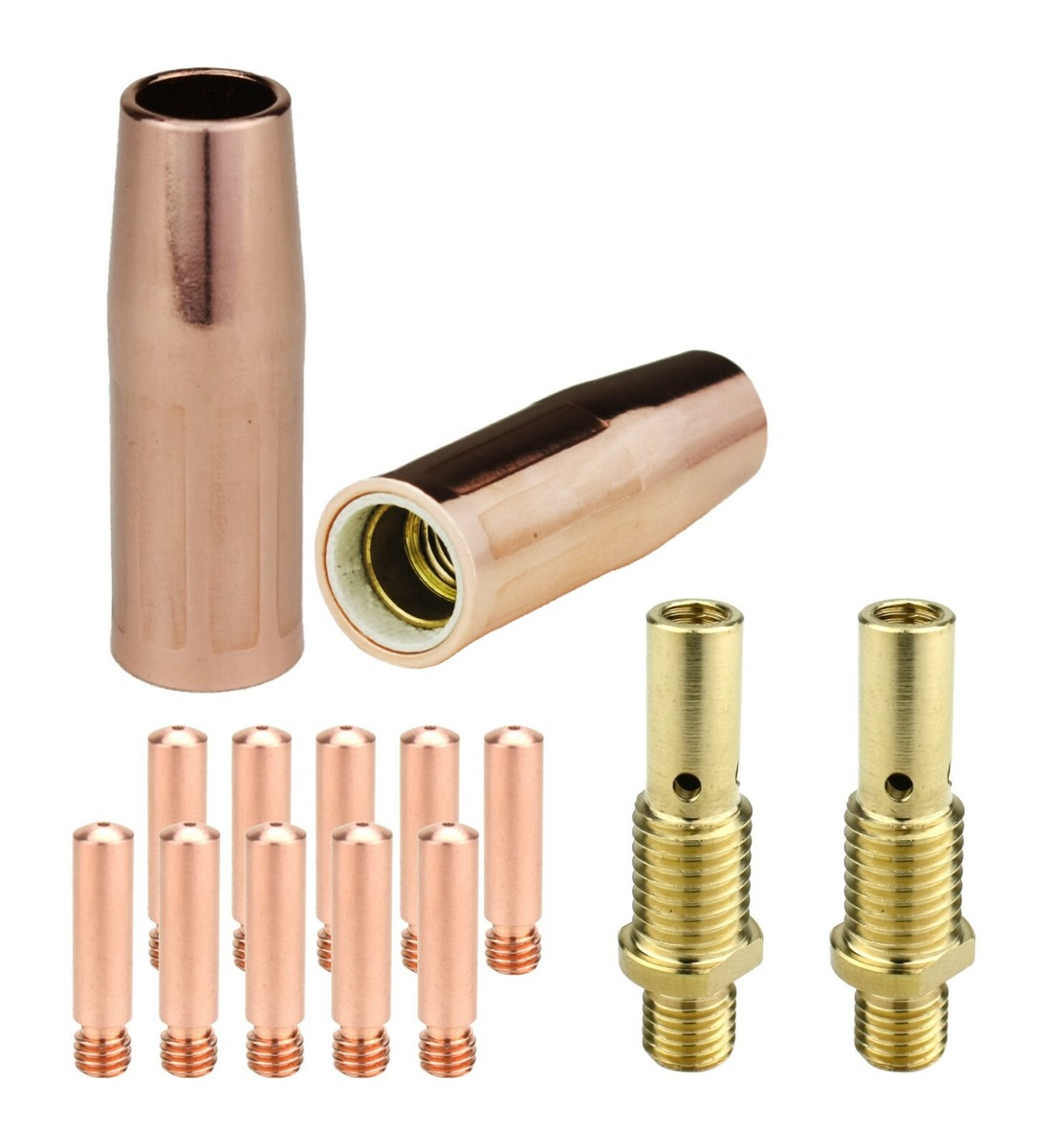 みーたん　No.4 No.T2 MIG Gun Parts for LIN 100L & Tweco Mini #1 - Diffusers + Tips +