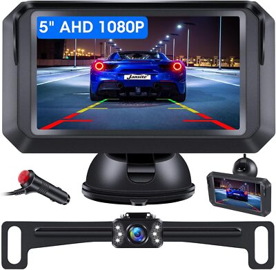5'' AHD 1080P Back Up Reverse Camera Cars System 140° Wide Angle IP68 Truck