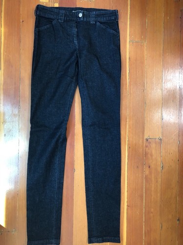 BALENCIAGA PANTS womens Sz 38 S Gray Skinny Denim Jeans ankle zip NWOT - Picture 2 of 8