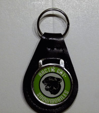 Reproduction Vintage Arctic Cat Green Head Snowmobile Leather Keychain 080