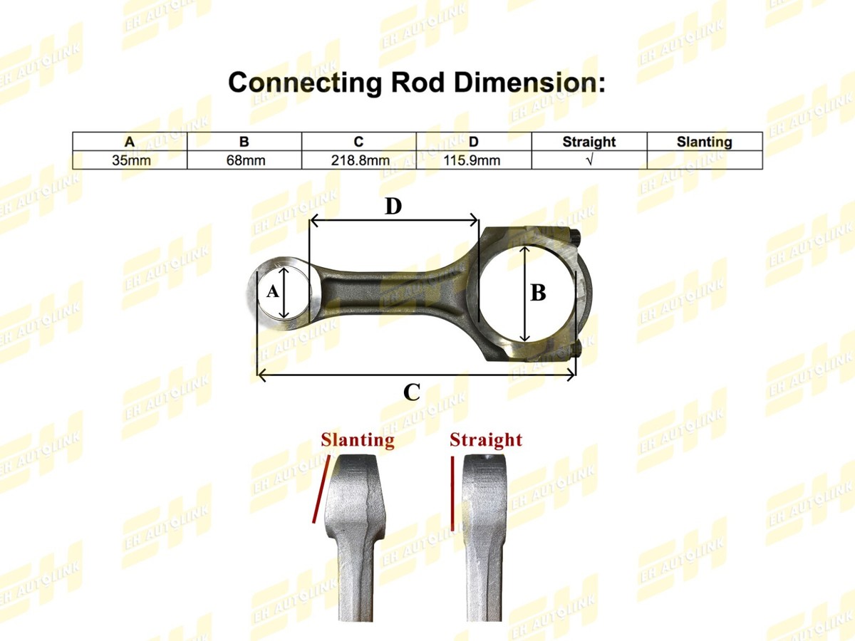 konaページ(5cmのみ) Connecting Rod for Isuzu Elf / NPR 4BC2 / 4BE1 ( 5-12230-054
