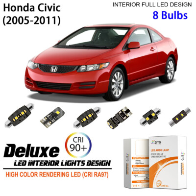 LED Interior Light Kit for Honda Civic 2005-2011 White Dome Light