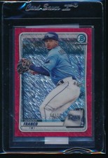 WANDER FRANCO 2020 Bowman Chrome Prospects RED SHIMMER REFRACTOR #/10 Rookie RC