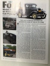 Hmn 1042 Article Truck Profile 1931 Ford Model A 82-b Closed Cab Pickup May 2011