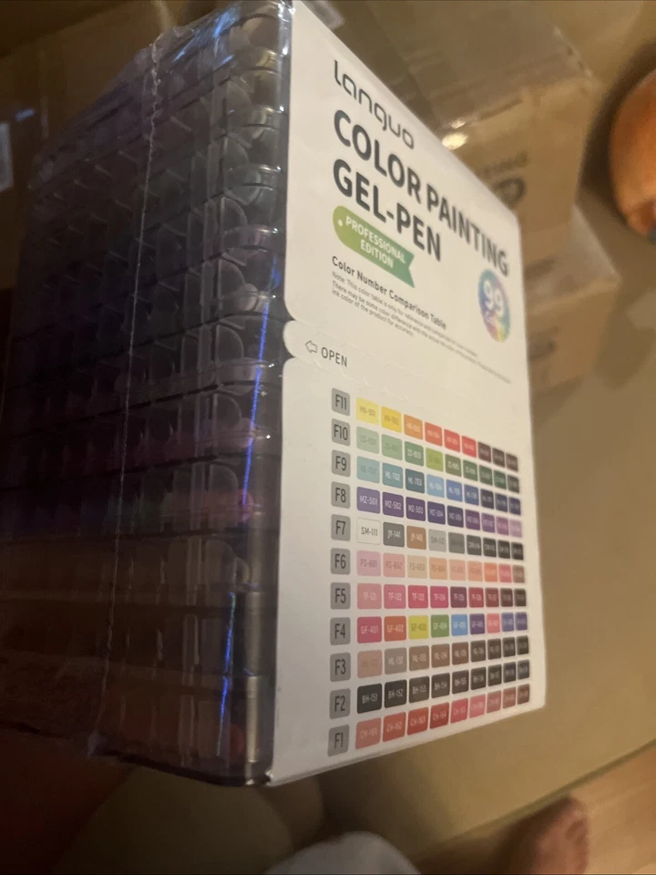 Gel Pens for Adult Coloring Books, 99 Colors Set Gel Colored Pens Marker, Perfec - Image 3 of 3