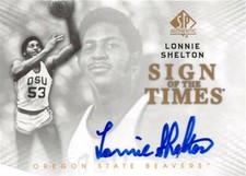Lonnie Shelton autographed Basketball Card 2013 Upper Deck Sign of the Times #53