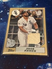2022 Topps Series 1 Jose Abreu 1987 Game Used Bat Relic Card Chicago White Sox