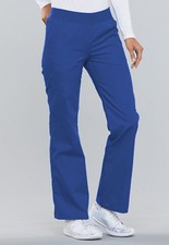 Royal Blue Cherokee Scrubs Flexibles Mid Rise Knit Waist Pull On Pant 2085 RYLB