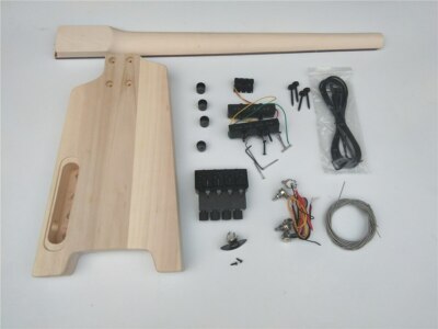 Semi-Finished Headless Electric Bass Guitar Mahogany Body