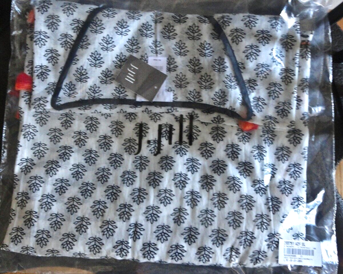 Neu mit Etikett J Jill Gr. S-L Cinched Poncho mit Quasten Baumwolle leichtes Gewicht marineblau orange pink 89 $ - Bild 8 von 10