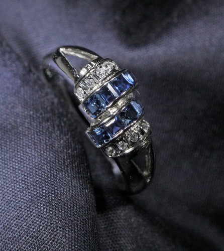 SAPPHIRE RING / Sterling Silver - Picture 3 of 5