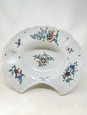 Grand Plat a Barbe Faïence Moustiers XVIII EME Antique Large Earthenware Shaving