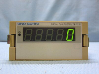 Ono Sokki TM-2110 Digital Tachometer Removed From The Working Machine