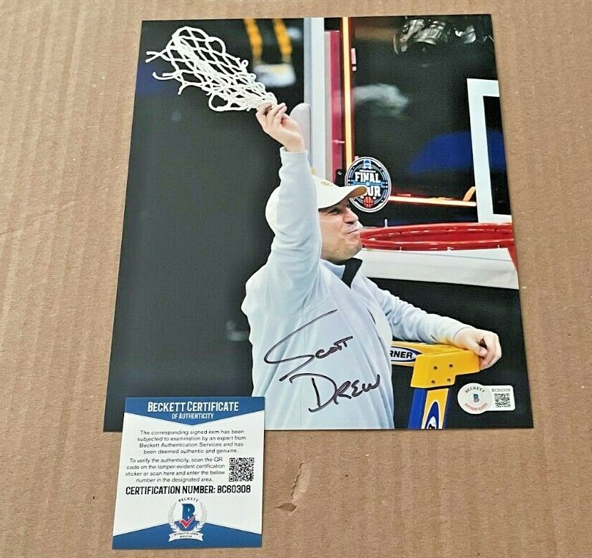 SCOTT DREW Autographed Signed Baylor Bears 8X10 PHOTO BECKETT CERTIFIED #4 