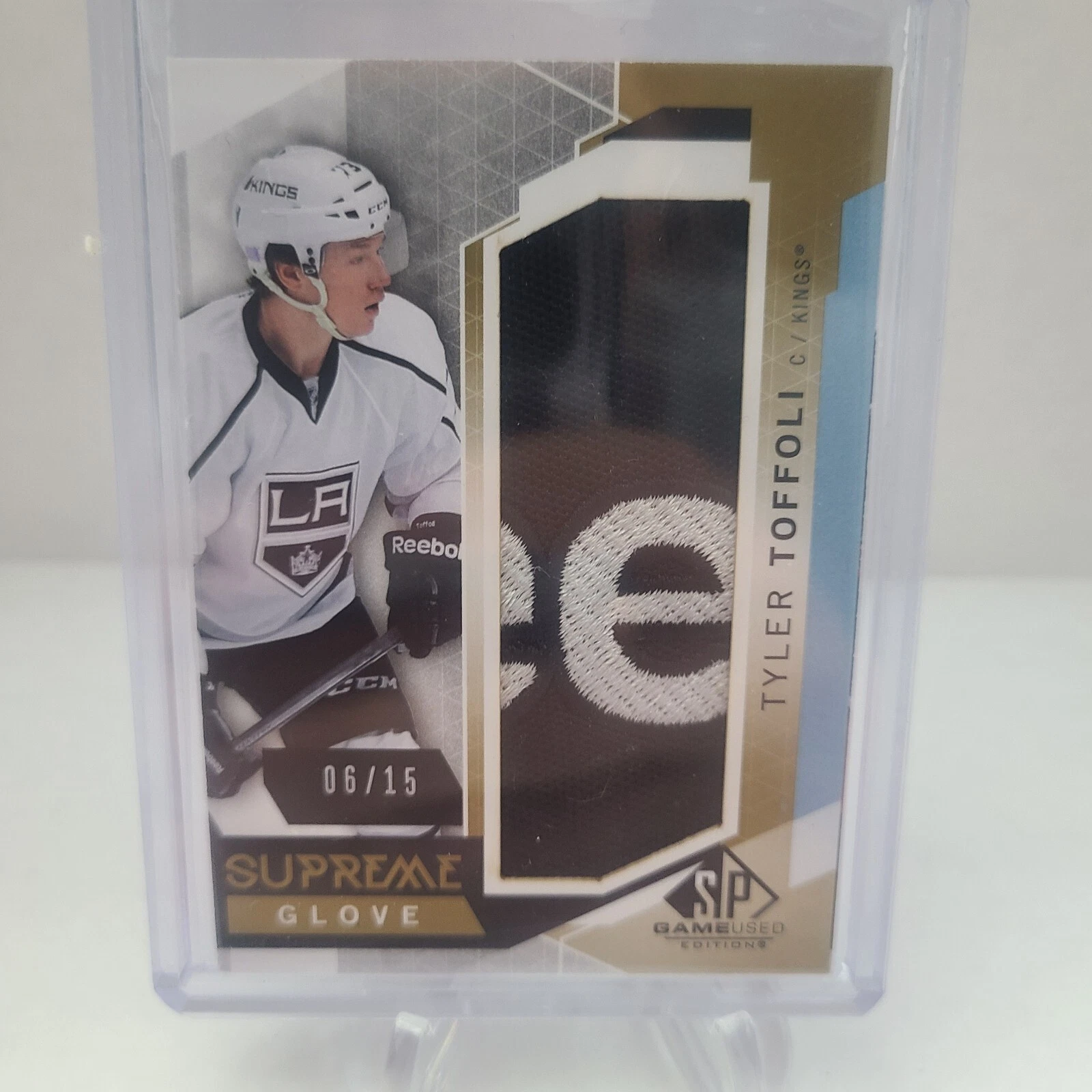 2015 16 Upper Deck SP jeu d'occasion Tyler Toffoli gant suprême /15 Los Angeles King