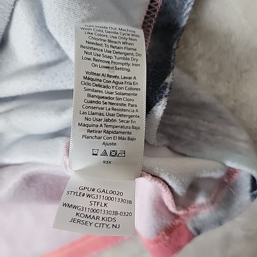 Wonder Nation L(10/12) Girls Sleepwear Nightgown Fleece Rainbow Sleepover Party - Picture 12 of 14