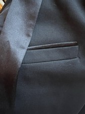 The Kooples Black Satin Lapel Jacket 