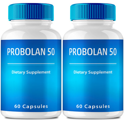 (2 pack) Probolan 50 Capsules for Men - Max Strength Male Supplement Pills