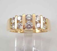 Men's Wedding Ring Band 2Ct Round Cut Lab Created Diamond 14K Yellow Gold Plated