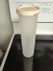 VTG Tupperware Shear Modular Mate Round Spaghetti Keeper Pink Lid — photo 2