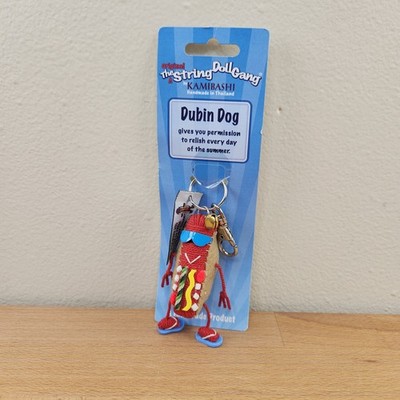 Kamibashi String Doll Gang Dubin Hot Dog Key Chain Bag Charm- Fair Trade