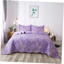 King Quilt Set Lightweight Bedspread Coverlet,Reversible Quilt Bedding Set,3